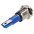 R-TECH 656918 Panel Indicator 10mm Flat 12V Blue Nickel Brass