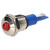 R-TECH 656920 Panel Indicator 10mm Domed 12V Red Nickel Brass