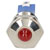 R-TECH 656920 Panel Indicator 10mm Domed 12V Red Nickel Brass