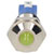 R-TECH 656922 Panel Indicator 10mm Domed 12V Yel Nickel Brass