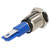 R-TECH 656922 Panel Indicator 10mm Domed 12V Yel Nickel Brass