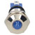 R-TECH 656923 Panel Indicator 10mm Domed 12V Blue Nickel Brass