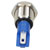 R-TECH 656924 Panel Indicator 10mm Domed 12V White Nickel Brass