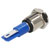 R-TECH 656924 Panel Indicator 10mm Domed 12V White Nickel Brass