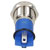 R-TECH 656926 Panel Indicator 12mm Flat 12V Grn Nickel Brass
