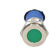 R-TECH 656926 Panel Indicator 12mm Flat 12V Grn Nickel Brass