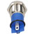 R-TECH 656927 Panel Indicator 12mm Flat 12V Yel Nickel Brass