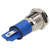 R-TECH 656928 Panel Indicator 12mm Flat 12V Blue Nickel Brass