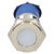R-TECH 656929 Panel Indicator 12mm Flat 12V White Nickel Brass