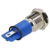R-TECH 656929 Panel Indicator 12mm Flat 12V White Nickel Brass