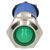 R-TECH 656931 Panel Indicator 12mm Domed 12V Grn Nickel Brass