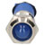 R-TECH 656933 Panel Indicator 12mm Domed 12V Blue Nickel Brass