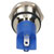 R-TECH 656937 Panel Indicator 14mm Flat 12V Yel Nickel Brass