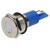 R-TECH 656939 Panel Indicator 14mm Flat 12V Whi Nickel Brass