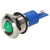 R-TECH 656941 Panel Indicator 14mm Domed 12V Grn Nickel Brass