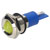 R-TECH 656942 Panel Indicator 14mm Domed 12V Yel Nickel Brass