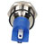 R-TECH 656942 Panel Indicator 14mm Domed 12V Yel Nickel Brass