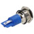 R-TECH 656942 Panel Indicator 14mm Domed 12V Yel Nickel Brass