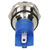 R-TECH 656943 Panel Indicator 14mm Domed 12V Blu Nickel Brass