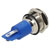 R-TECH 656943 Panel Indicator 14mm Domed 12V Blu Nickel Brass