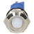 R-TECH 656944 Panel Indicator 14mm Domed 12V Whi Nickel Brass