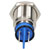 R-TECH 656949 Panel Indicator 16mm Flat 12V Whi Nickel Brass