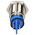 R-TECH 656951 Panel Indicator 16mm Domed 12V Grn Nickel Brass