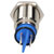 R-TECH 656952 Panel Indicator 16mm Domed 12V Yel Nickel Brass