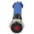 R-TECH 656955 Panel Indicator 6mm Flat 12V Red Black Plated Brass
