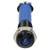 R-TECH 656963 Panel Indicator 6mm Domed 12V Blu Black Plated Brass
