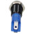 R-TECH 656967 Panel Indicator 8mm Flat 12V Yel Black Plated Brass