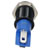 R-TECH 656971 Panel Indicator 8mm Domed 12V Grn Black Plated Brass