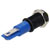 R-TECH 656972 Panel Indicator 8mm Domed 12V Yel Black Plated Brass