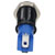 R-TECH 656973 Panel Indicator 8mm Domed 12V Blu Black Plated Brass