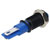 R-TECH 656973 Panel Indicator 8mm Domed 12V Blu Black Plated Brass