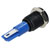 R-TECH 656976 Panel Indicator 10mm Flat 12V Grn Black Plated Brass