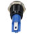 R-TECH 656977 Panel Indicator 10mm Flat 12V Yel Black Plated Brass