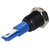R-TECH 656980 Panel Indicator 10mm Domed 12V Red Black Plated Brass