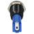 R-TECH 656982 Panel Indicator 10mm Domed 12V Yel Black Plated Brass