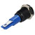 R-TECH 656982 Panel Indicator 10mm Domed 12V Yel Black Plated Brass
