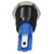 R-TECH 656983 Panel Indicator 10mm Domed 12V Blu Black Plated Brass