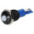 R-TECH 656984 Panel Indicator 10mm Domed 12V Whi Black Plated Brass