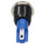 R-TECH 656984 Panel Indicator 10mm Domed 12V Whi Black Plated Brass