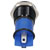 R-TECH 656986 Panel Indicator 12mm Flat 12V Grn Black Plated Brass