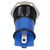 R-TECH 656992 Panel Indicator 12mm Domed 12V Yel Black Plated Brass