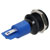 R-TECH 656997 Panel Indicator 14mm Flat 12V Yel Black Plated Brass