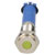 R-TECH 657017 Panel Indicator 6mm Flat 24V Yel Nickel Brass