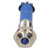 R-TECH 657023 Panel Indicator 6mm Domed 24V Blu Nickel Brass