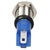 R-TECH 657027 Panel Indicator 8mm Flat 24V Yel Nickel Brass