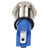 R-TECH 657029 Panel Indicator 8mm Flat 24V Whi Nickel Brass